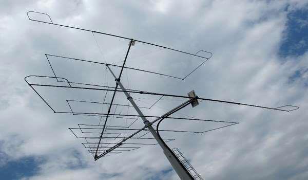 another antenna known as the Log-periodic antenna. A Log-periodic antenna is that whose impedance is a logarithamically periodic function of frequency.