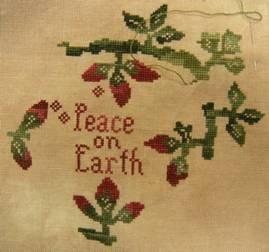 Victoria's "Peace on Earth," a Loose Feathers design