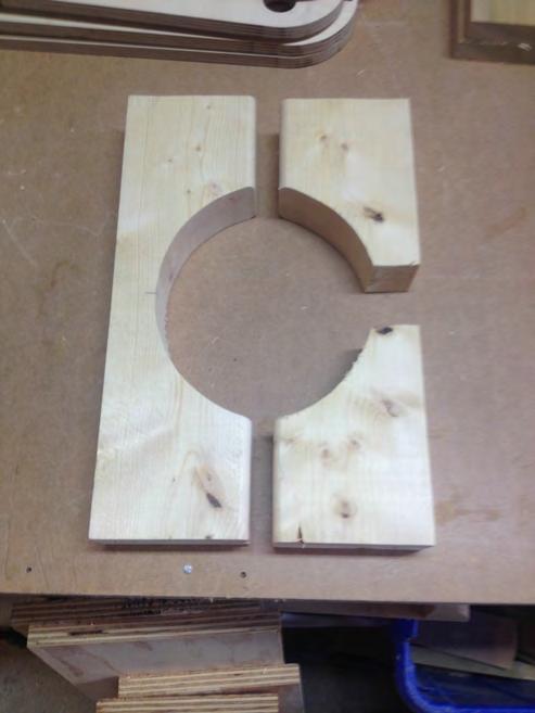 Screw the 2x4s t the plywd plate. The jig is ready.