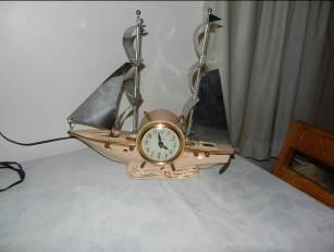 Sailboat TV Lamp w/ Clock