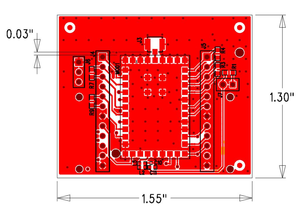 4.6 Dipole Antenna Reference Design PCB Figure 10 - Dipole Antenna Certified