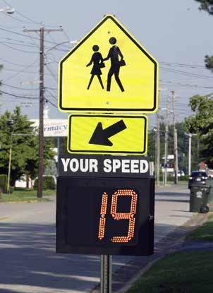 Speed Signs Speed Guardian 12 Speed Sign Fixed speed control for urban & suburban use Complete unit in a single package High visibility 12 display Small and lightweight Speed Guardian Options