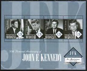 Kennedy Souvenir Sheet... 8.50 6.75 1014 $1.
