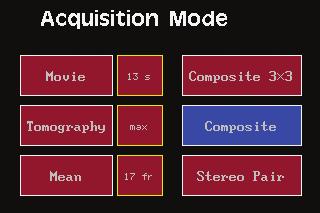 Acquire a Composite Image How to Acquire a Composite Image* 1. Select IR on the touch panel. 2. Tap twice on the Movie button on the touch panel to access the Acquisition Mode submenu (Figure 40). 3.