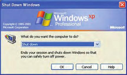 Power up the PC. Shut Down Figure 1: Laser Power Supply 1. Using the Windows Start menu, select Shut down. 2.