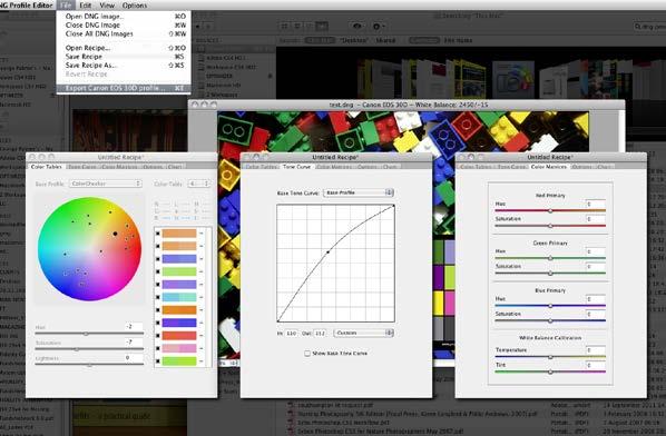 Using the 24 Swatch Colour Card with Adobe DNG Profiler 6 Colour tables, curves and colour matrices Once a colour table is created it can be edited if required.