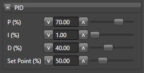 Increase the excitation about %10 and push the Auto Tune button. Make the Osc. Amp. value ~2V with the help of the excitation slider.