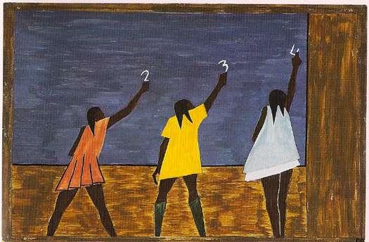 Jacob Lawrence, The Migration of Negro Series, Number 58: In