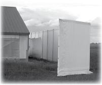 PolyMax Windbreak Wall Photo shown may not reflect the design of the actual wind wall.