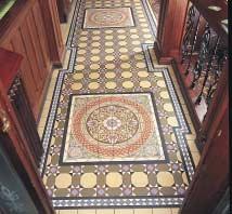 Hand Decorated Victorian Floor Tiles Used individually or in groups as decorative panels or s, these decorated tiles are the idealcomplement for the geometric tiles.