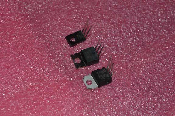 Figure 12 Place insulator pads on the places where the body of the D882/BD139 and IRF510 transistors will lie.