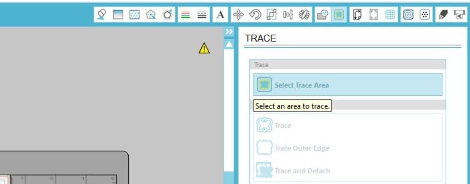 Trace Area and Drag the