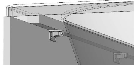 Two Keku clips can be fitted to the front edge of the end panel to allow the bath side panel to be clipped into place Wall Bath End Panel Fit stretcher Plate