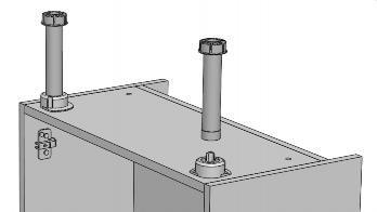Fit the leg socket to the pre-drilled hole in the base Push peg in leg socket down to secure