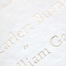 Metallic Foiling: Foil is eye catching, versatile, and really makes a statement on paper.