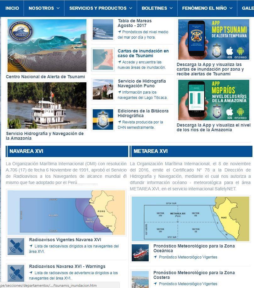 10. NAVAREA Contact Information: PERU (NAVAREA XVI) Sr. David PORTILLA Linares Postal code: 80 Callao - 1 Street Roca N 118 Chucuito - Callao Tel.