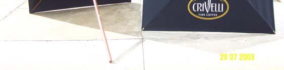 1m) square market umbrella is the most commonly used in commercial environments, as it
