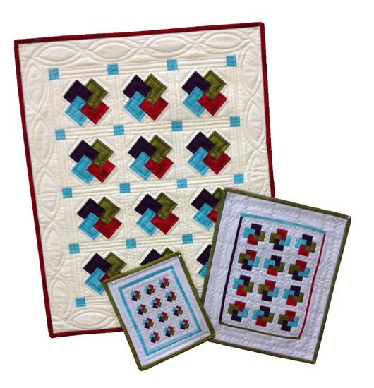 FEBRUARY 0 Miniature Quilt Series, Feb 6, March 6, April,, w/ Sue - $/class In Sue s Thoroughly Modern Mini s Series, she has