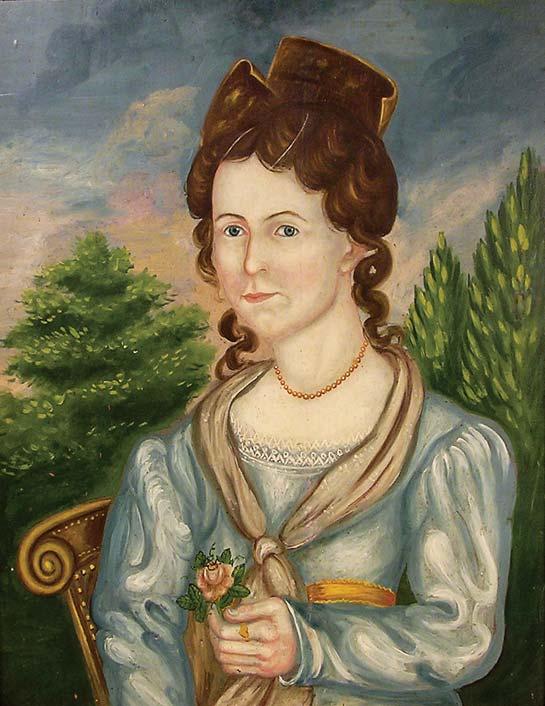 Fig. 10: Gillbert (active 1830s 1850s), attributed, Lady Holding a Rose, ca.