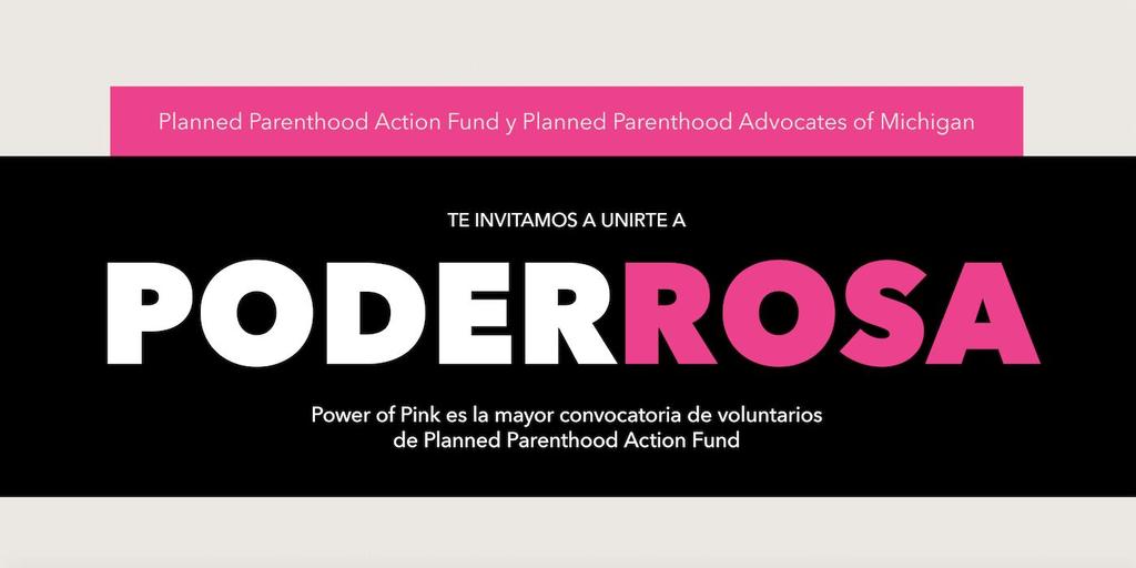 Power of Pink, the Planned Parenthood Action Fund volunteer convening will take place July 27-29, 2018 in Detroit, Michigan!
