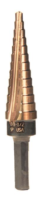 Dual flute construction drills clean accurate holes in thin materials, quickly and easily.