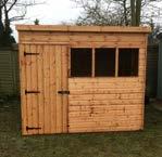 Denington Sheds The Denington is our most basic garden shed and is only available as a 1.8m x 1.2m (6 x4 ), 2.1m x 1.5m (7 x5 ) or 2.4m x 1.8m (8 x6 ) building.