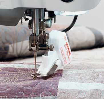 Whether you are altering stitch length, stitch width or needle position, the machine will remember the details for you.