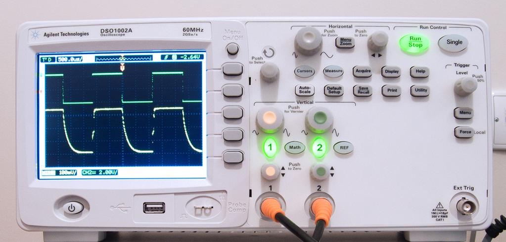Experiment 23 : Studying the properties of solid-state lasers Appendix B Reading and saving signals with the DSO 1002 A oscilloscope (Agilent Technology) The oscilloscope has internal non-volatile