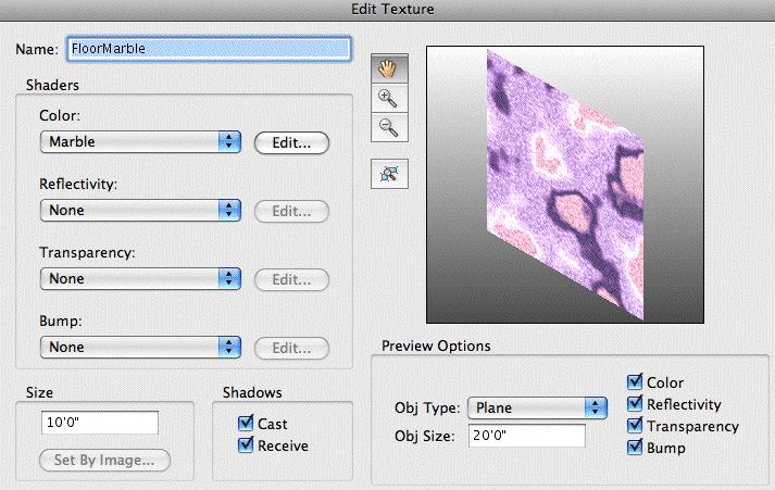 The Obj Size determines the size of the preview texture sample. Fig. 56.