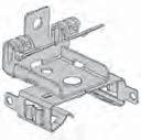 to stud or flange Mounting clips for quick