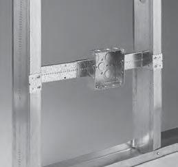 Stud Wall/Drywall Supports, Clips and Brackets Screw Gun Box Bracket Self-tapping screws are aligned with the dimples so that the box is