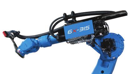 YOUR FREE CHOICE IN ROBOTS POLYARTICULATED 6-AXIS ROBOT OR CARTESIAN 5-AXIS ROBOT, THE CHOICE OF ADDITIONAL ROBOT FOR ALL SIZES OF INJECTION MOLDING MACHINES 6X Visual is a range of polyarticulated