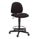 5"D 34"H 305307 - Pro Executive Mid Back Chair, Black Vinyl, 24"L 22"D 40"H