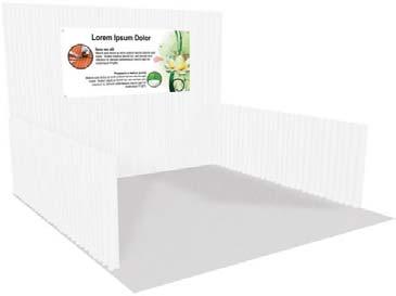 Vertical Ad Board w/ Cardboard Base, Double Sided Includes cardboard base, graphic and delivery.