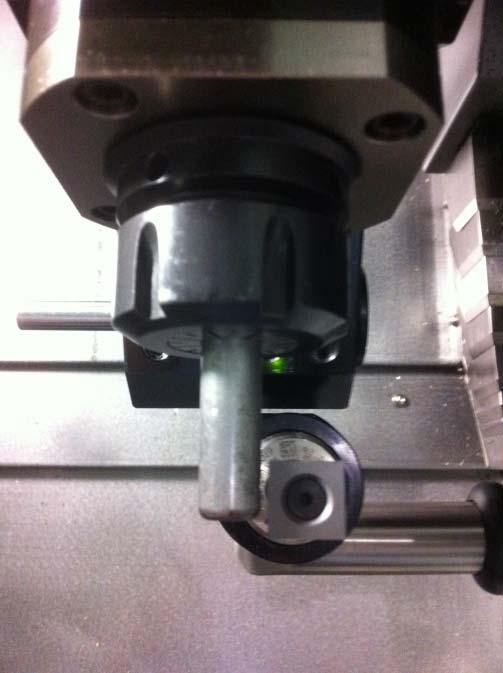 Z+ Sub-spindle Offset Calibration 1. Position the axes at Home Position. 2.