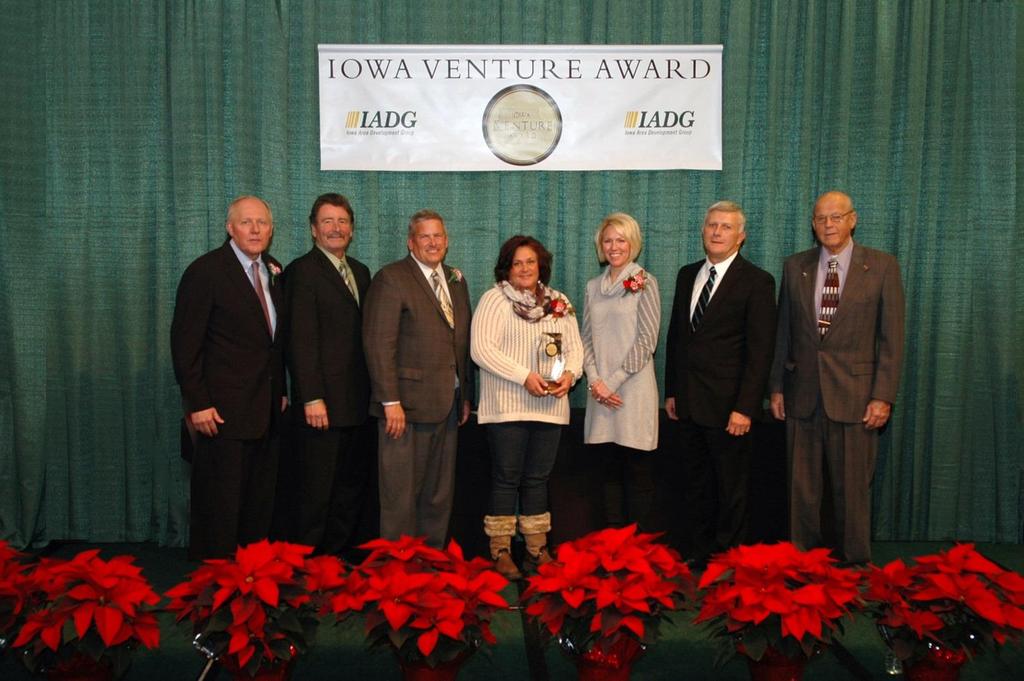 Global Fabrication Inc. of Hampton, Iowa, received the 2014 Venture Award recognizing the company for its expansion and contribution to Iowa s economy.