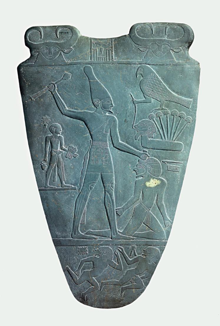 rule. Palette of Narmer shows the unification of Upper and Lower Egypt.