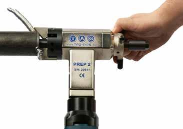 A G PREP 2 T Portable Pipe Bevelling Machine RANGE: 23 to 42mm i/d (Optional from 12.