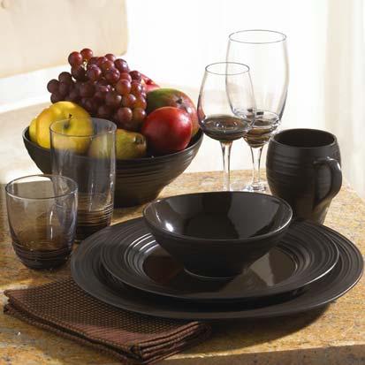 Generous serving pieces and unique organic shapes make laying out any meal a treat for host and guest alike.