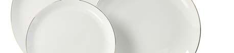 Made of bone china, these patterns feature a modern