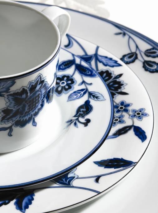 Mikasa Indigo Bloom A stylish, modern twist on the classic color blue, Mikasa Indigo Bloom features cool hues of blue in a