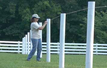 Everything, all post tops need to be over 56 inches. Mark on the side of the post a small line at 54 from the ground. Do this on all posts.
