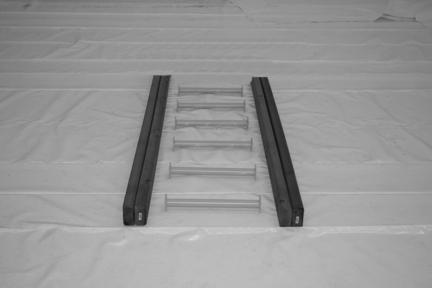 Install JB58 Jacobs Ladder Bottom rail to the ladder.