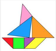 TANGRAM MOVES Compose picturess using 2D shapes Problem to Solve A tangram has a set of 7 shapes. Different pictures cam be made with them.