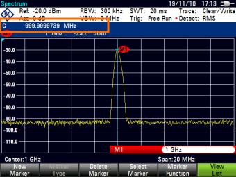 Spectrum Analyzer Mode Configuring Spectrum Measurements The accuracy of the results therefore depends only on the accuracy of the internal reference frequency (TCXO).
