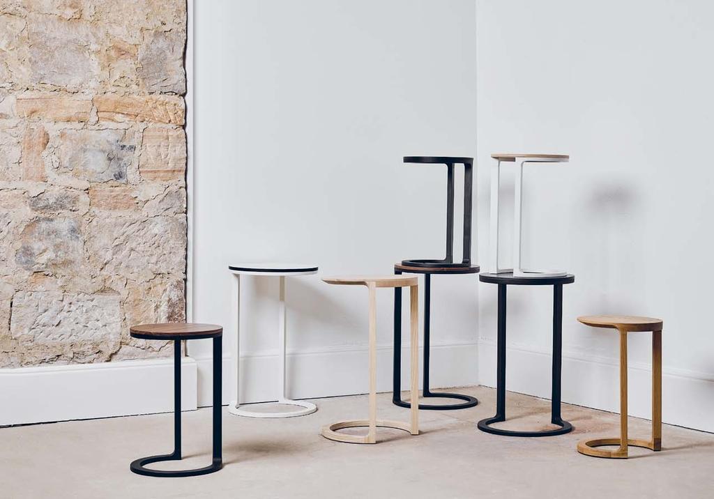 Nest 31 - Nest is a set of two tables that can function nested together or individually alone. Stacked, they create totemic shapes that add interest to any room.