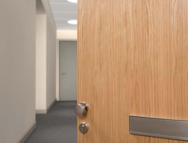 Door The doorsets also meets the requirements of Approved Document M for clear opening widths and by using our high quality door closer they will also comply with the maximum opening force