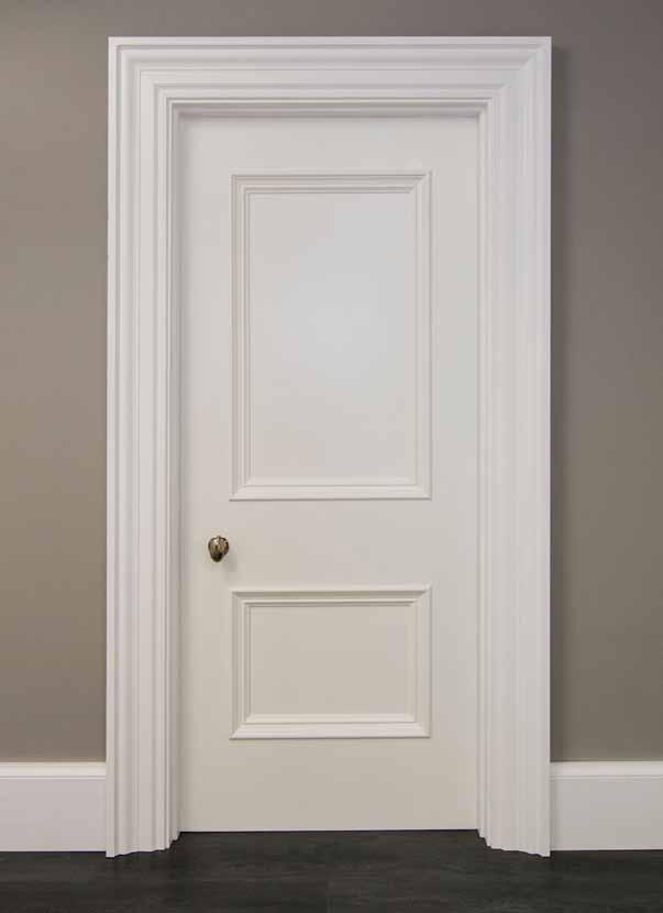 13 SAN MARINO DOORS High Quality White Factory Finished Two Panelled Raised