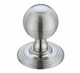 67 IRONMONGERY DOOR KNOBS Polished Chrome Facetted Glass Satin Chrome Reeded Polished