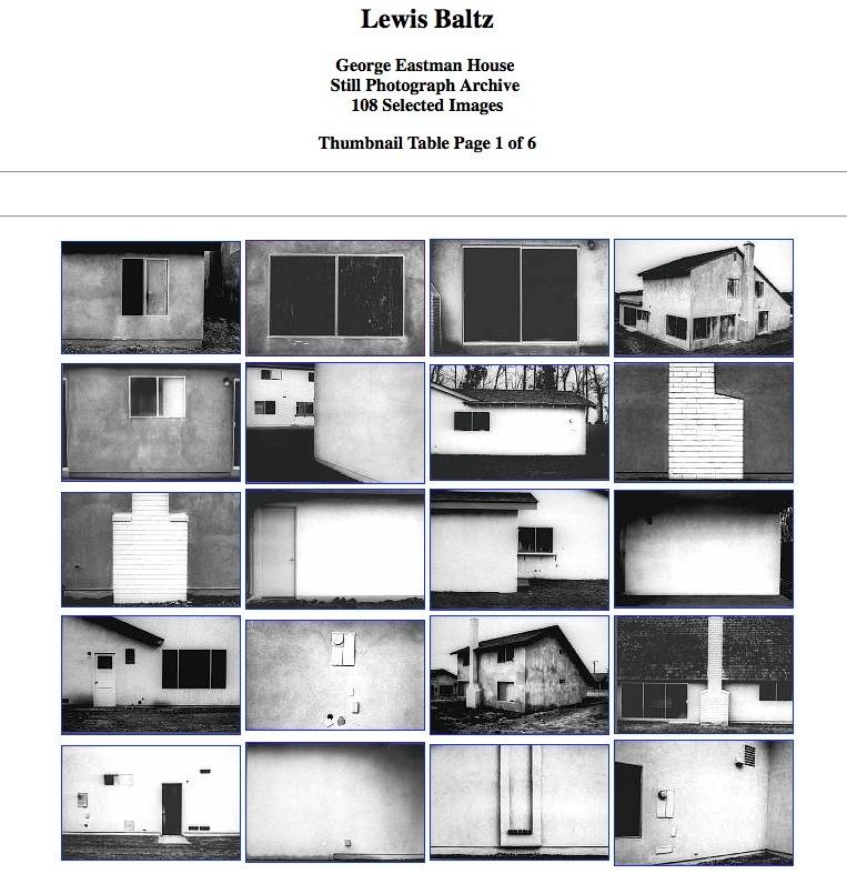 Lewis Baltz (born September 12, 1945) is a visual artist and well known photographer who became an important figure in the New Topographic movement of the late 1970s.